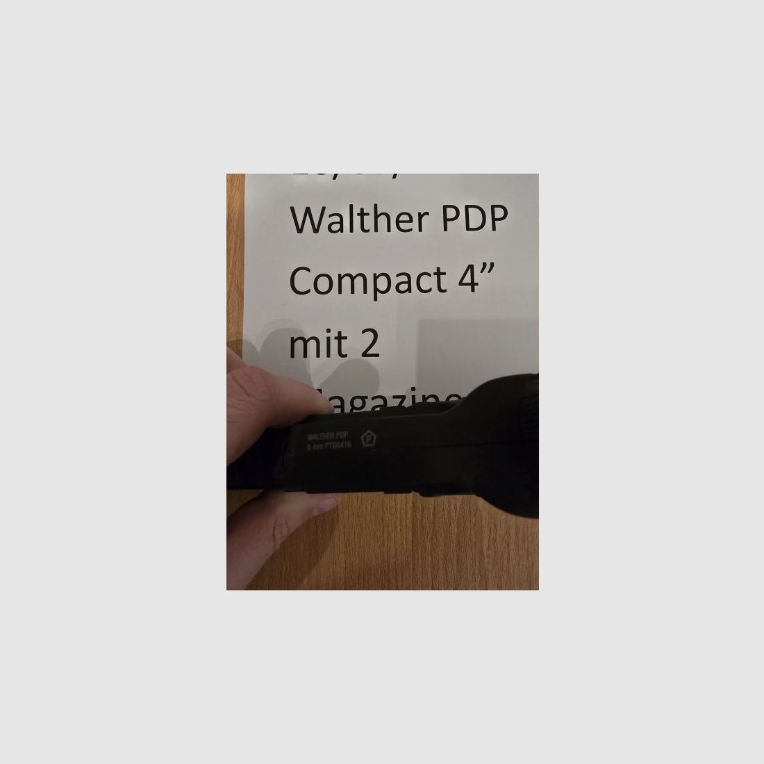 Walther PDP Compact 4" 6mm BB CO2 NBB Airsoft + 2 Magazine