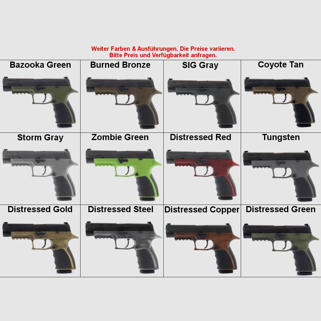 New: MIRZON grip module / grip piece for Sig Sauer P320 pistol Enhanced Black - freely available without firearms ownership license! - X5 X-Five SIG polymer pistol grip frame