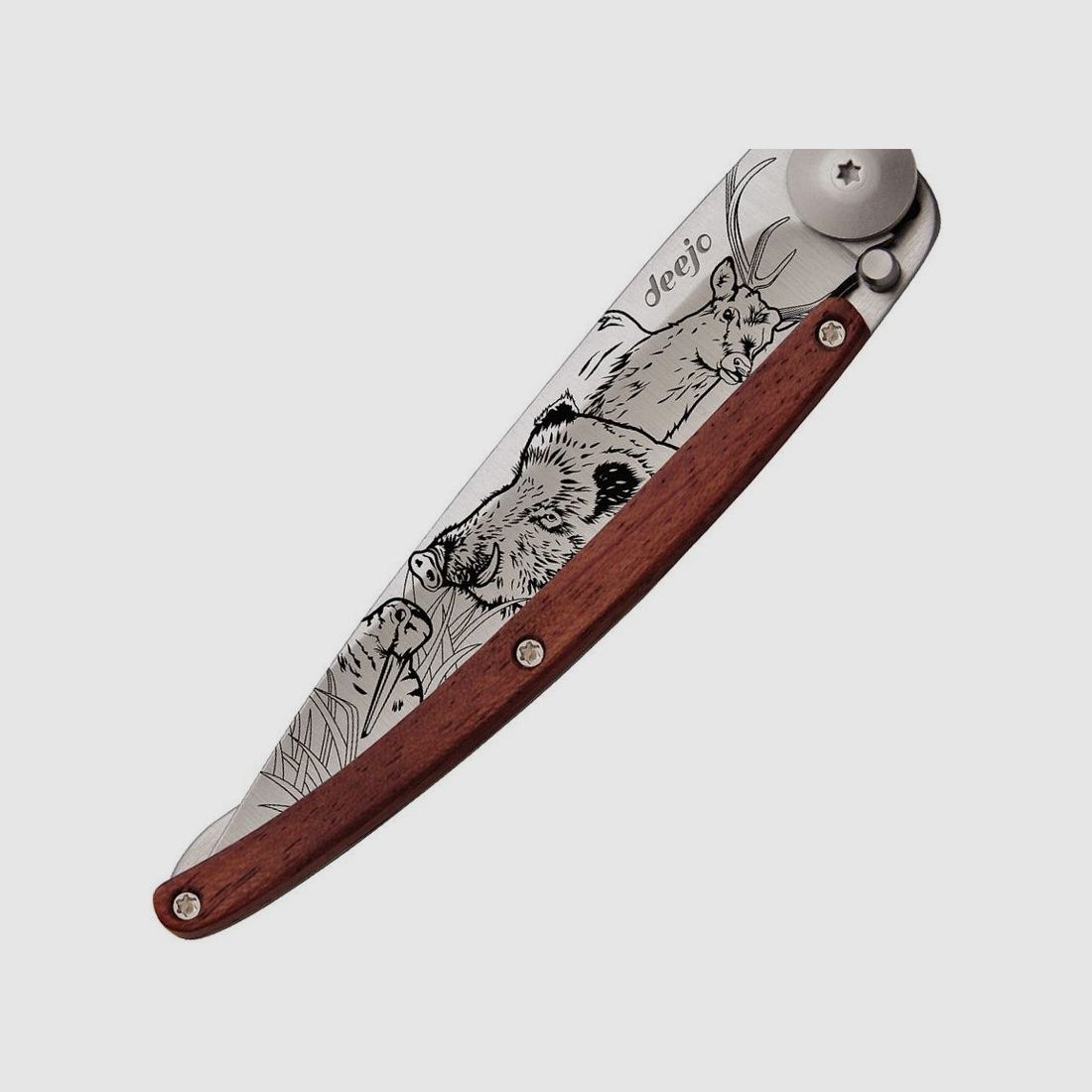 Deejo Taschenmesser Korallenholz | Jagdszene, Bild 6 von 10