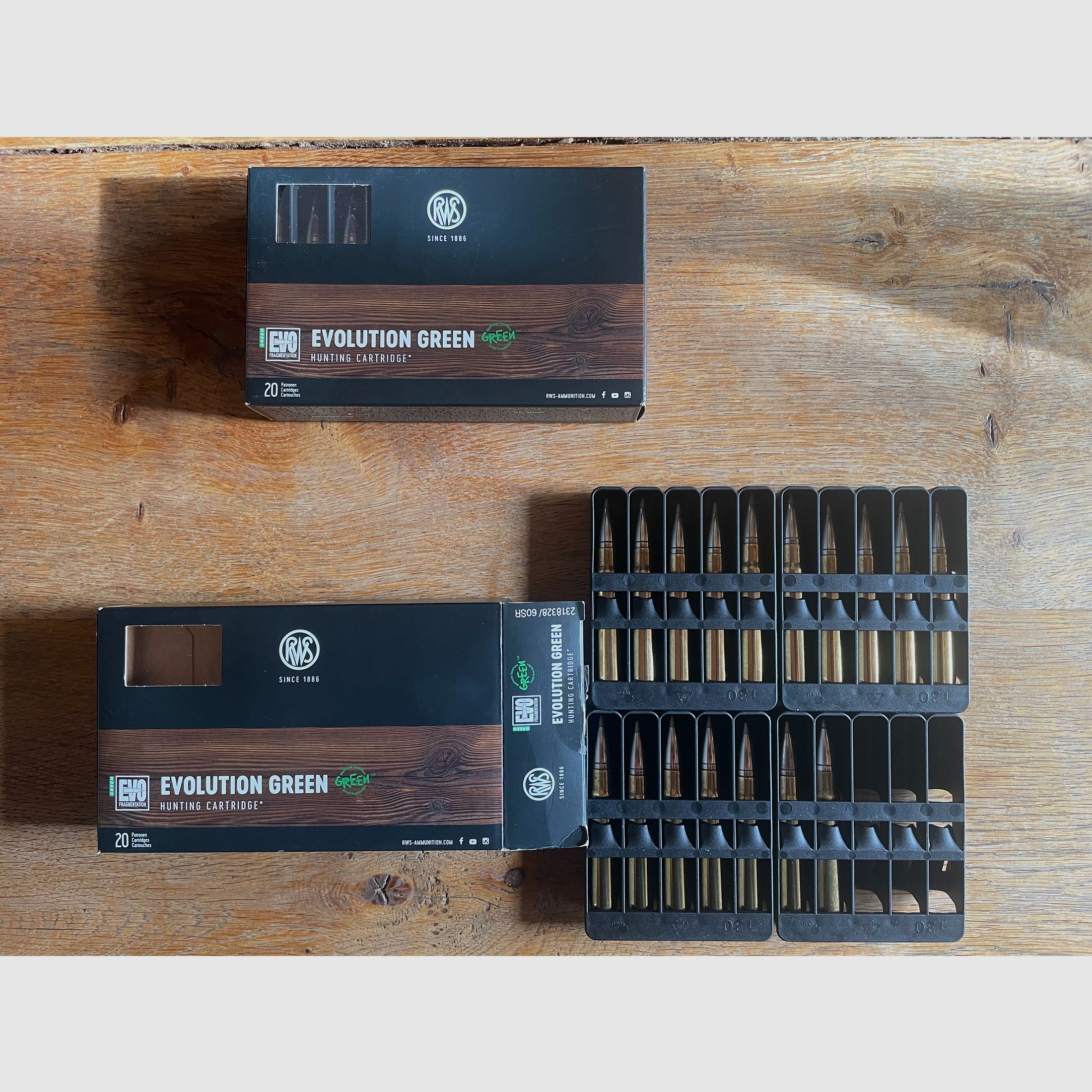 RWS Evo Green 9.3x62 11,9g/184gr Jagdpatrone - 37 Stück