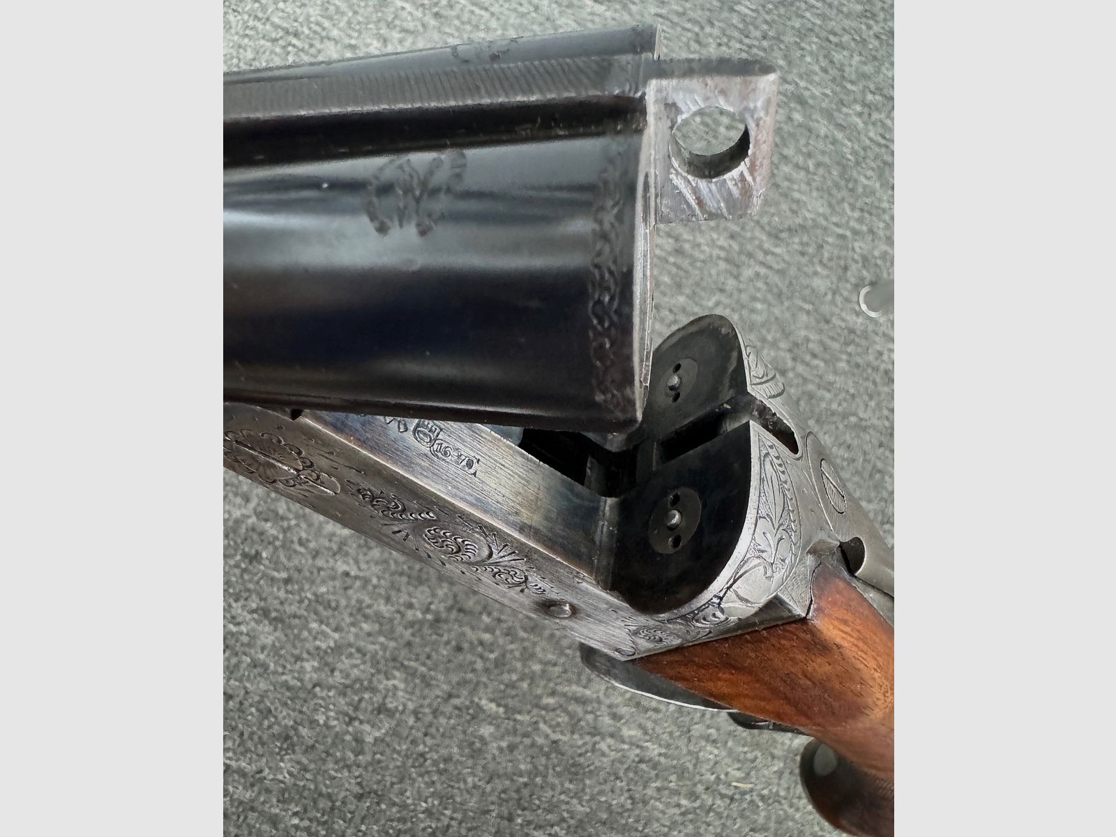 Double-barreled shotgun 16/70 from Spain