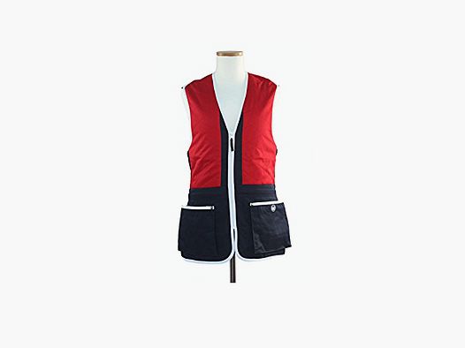 Beretta Schieweste Trap Cotton Vest Rot Blau XXL