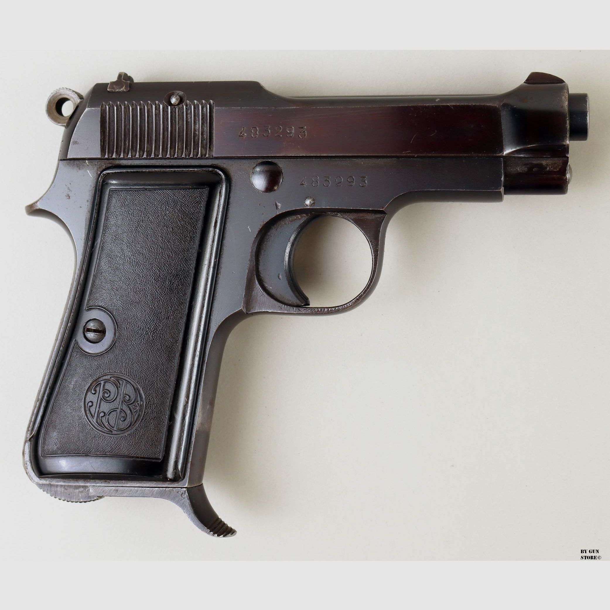 Pistola Beretta mod. 35 cal. 7,65 mm matr. 483293, immagine 3 di 8