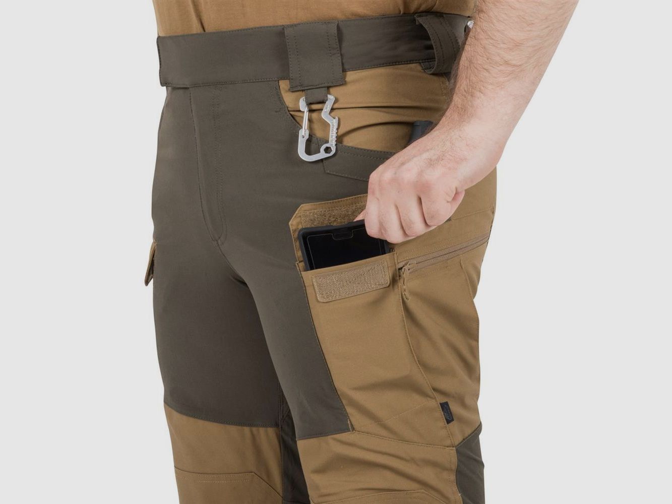 Helikon - Hybrid Outback Pants® Outdoor Trousers - DuraCanvas® - Ash Grey - SP-HOP-DC-85, image 4 of 10