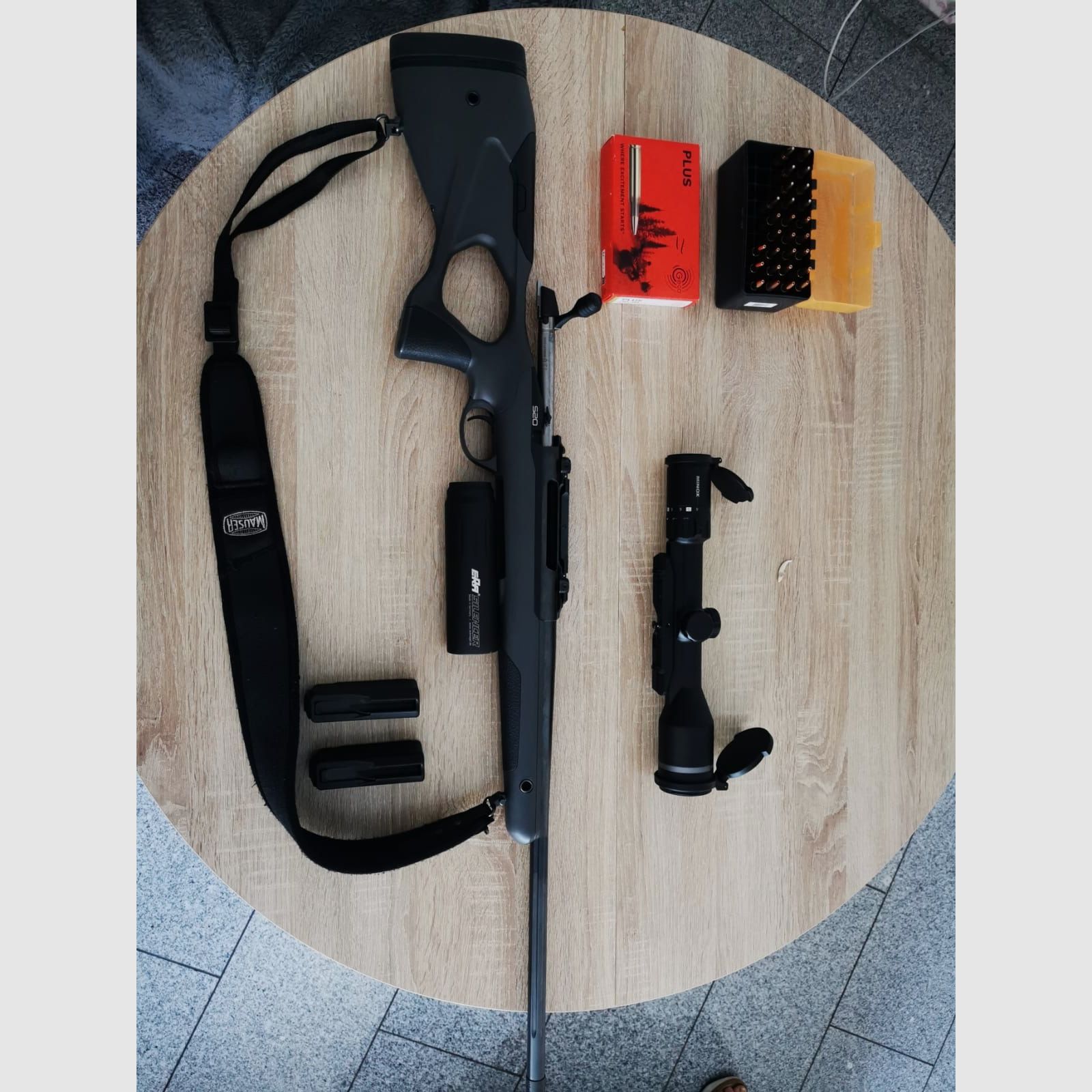 Sako S20 Kal. .30-06 + Schalldämpfer, Optional mit ZF 2-10x50