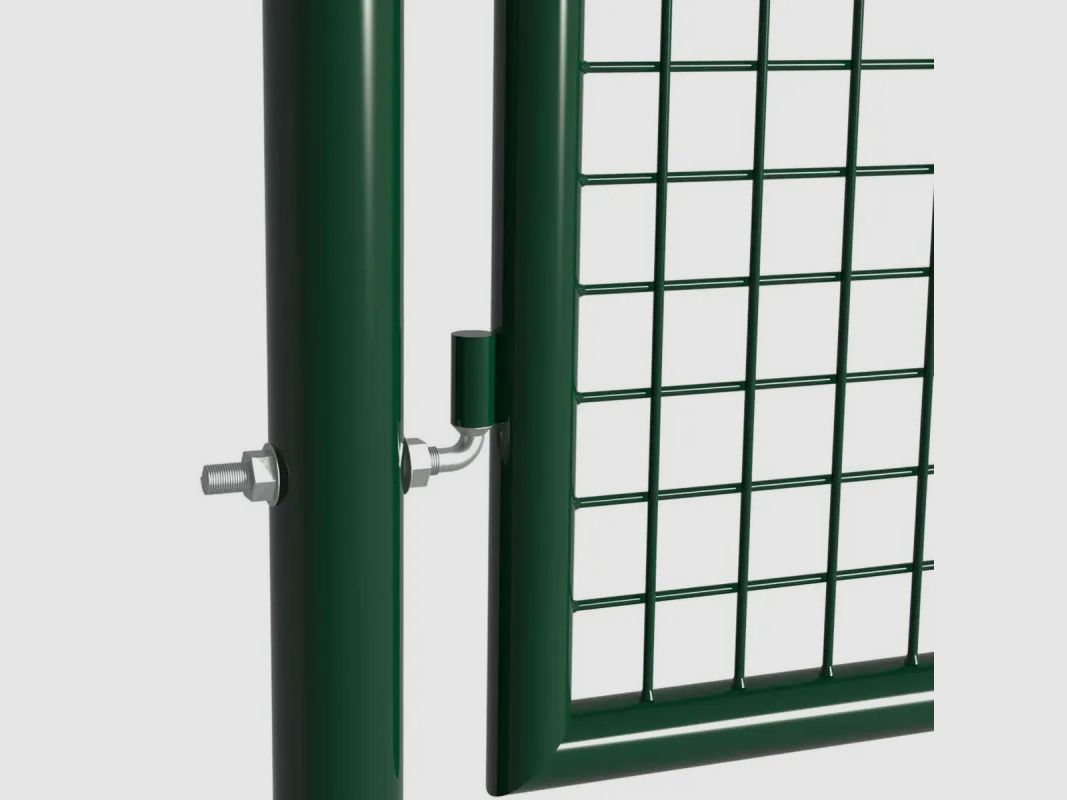 Tor 2-flügelig gitterförmig 3x1,5m - Maschenweite 50mm - Grün, Bild 5 von 11