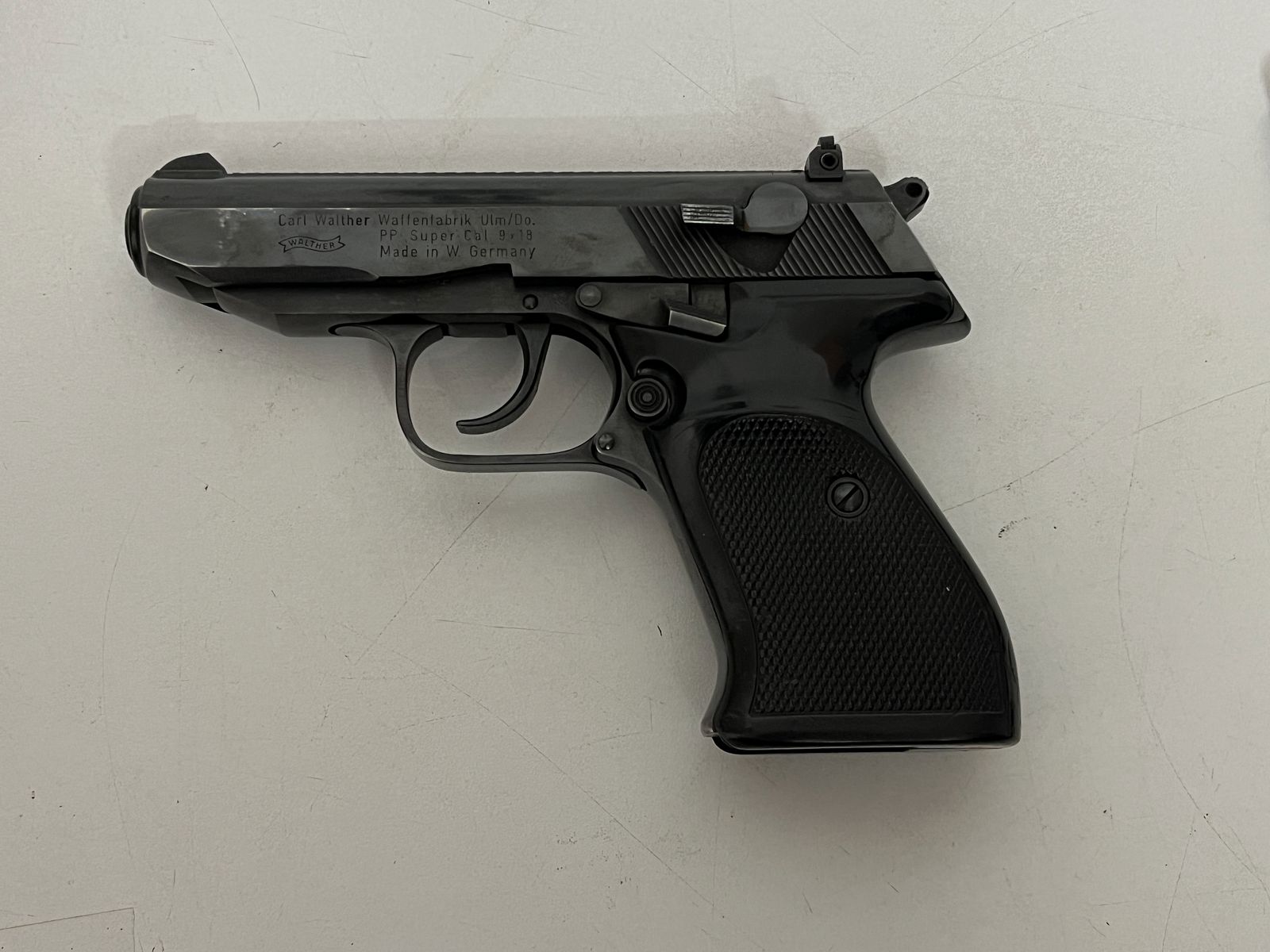 Rariteit: Walther PP Super 9x18 Ultra (Politie) – Overheids-Volledige Set (Landesforsten RP) – Nummergelijk