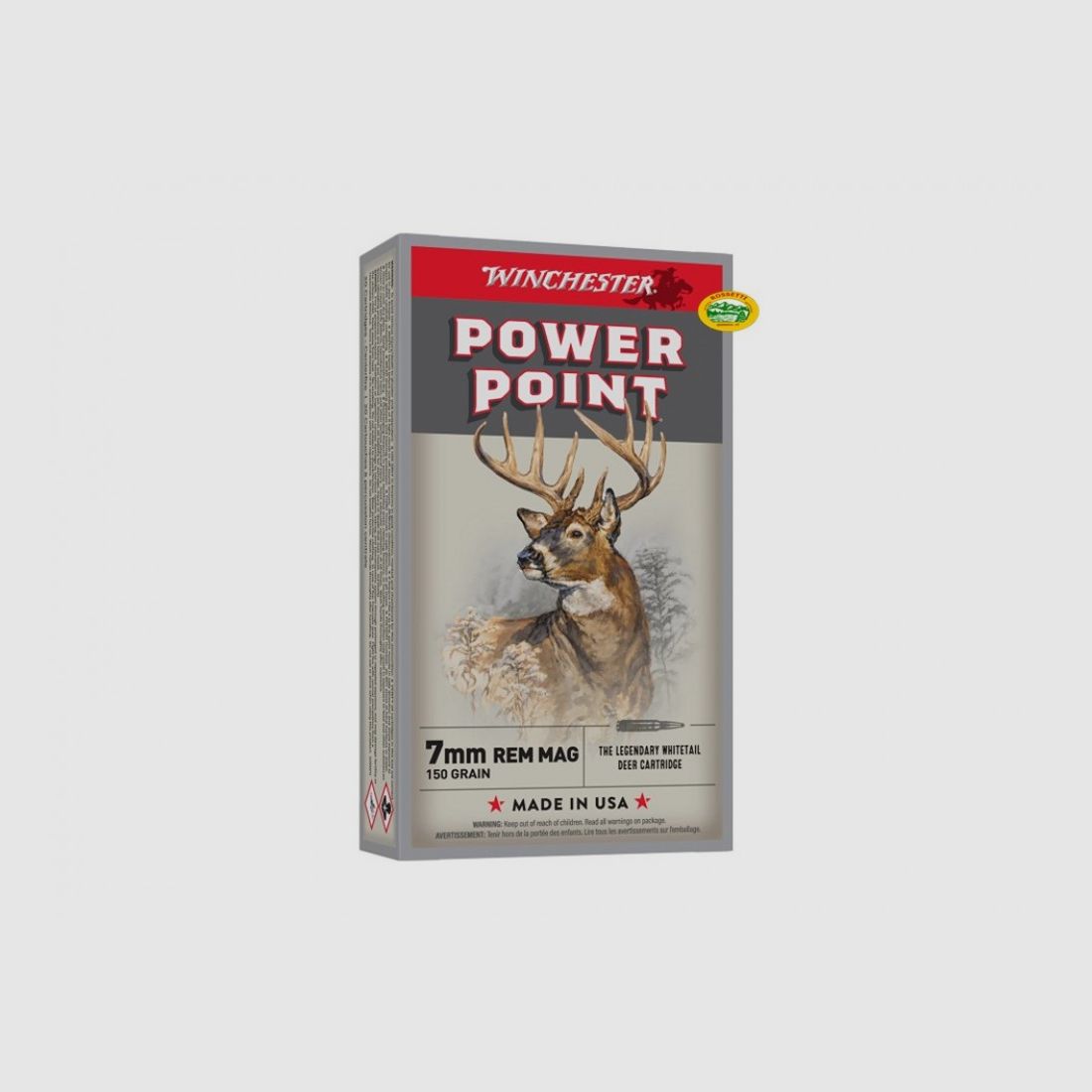 WINCHESTER Munition Kal. 7 mm Rem Mag POWER POINT 150 gr.