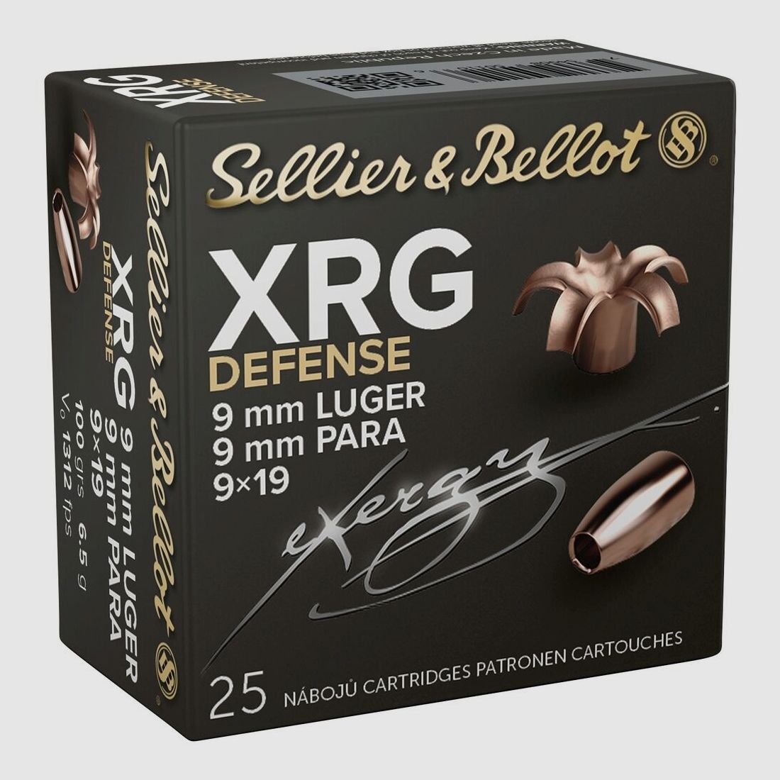 Sellier & Bellot XRG-D 6,5g/100grs 9mmLuger, Bild 1 von 5