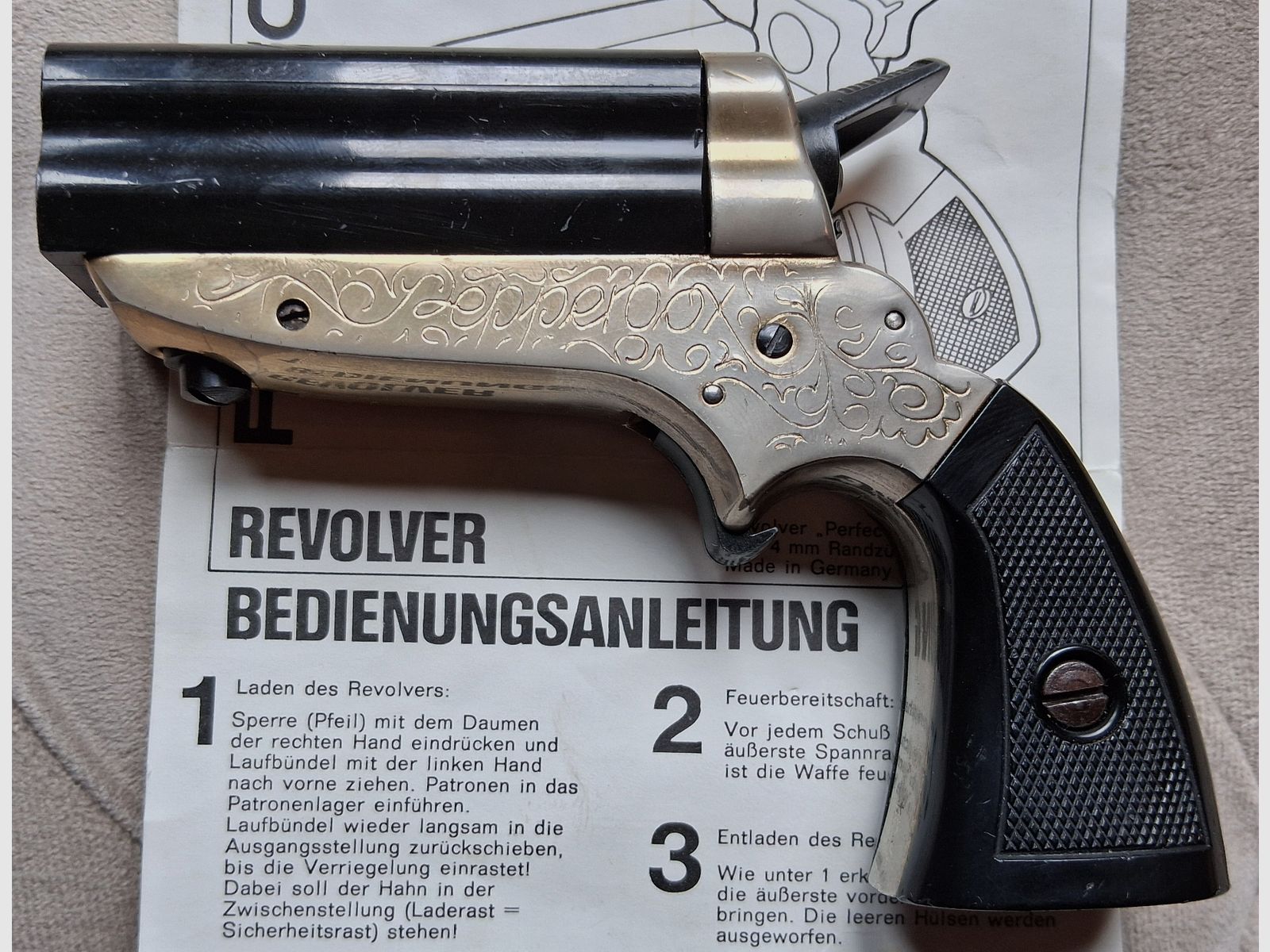 Pepperbox Perfecta G101 bundle revolver 4mmRl PTB 70 F-mark free of requirement