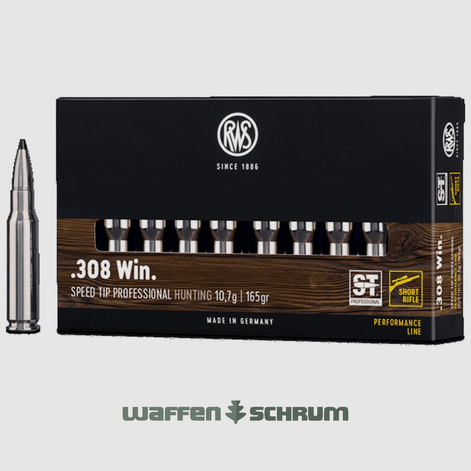 RWS Speed Tip Pro 10,7g - 165gr .308Win Short Rifle