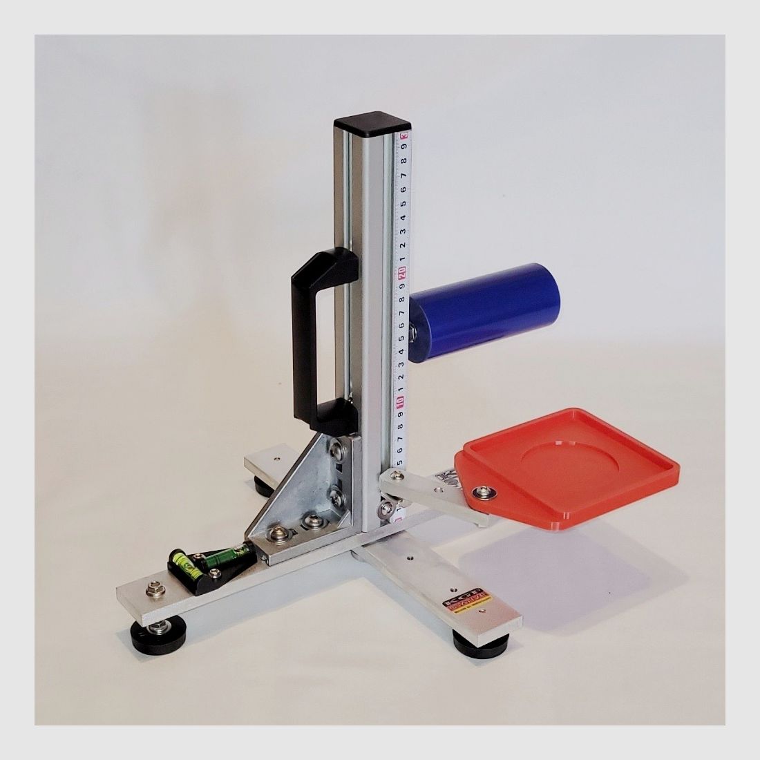 KGF Auflagestativ - Auflageständer Alu X-300-Ultimate klappbar mit Buchenholz-Auflage, Waage, Griff, Maßband + Munitionshalter