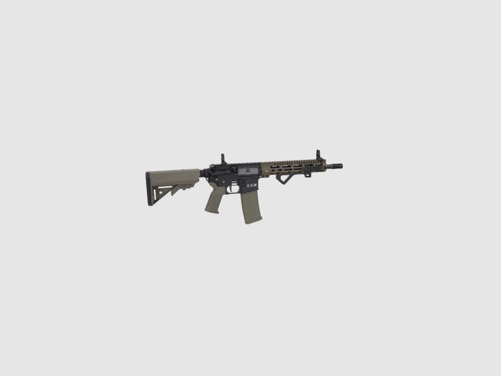 SA M4 Carbine M-LOK (SA-P20 PRIME™ Aster II ETU BLDC™) Rifle Airsoft Libre a partir de 18 - Negro/Oliva -F-