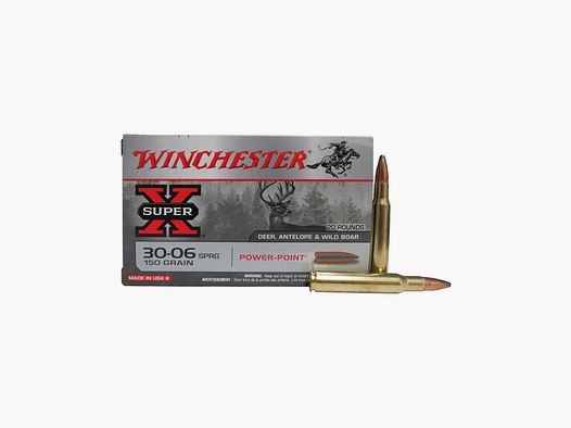 Cartucce Winchester cal. 30-06 SPRG Power Point 150 gr