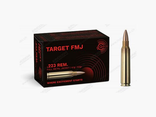 223 REM FMJ GECO 63Gr (scatola da 50)