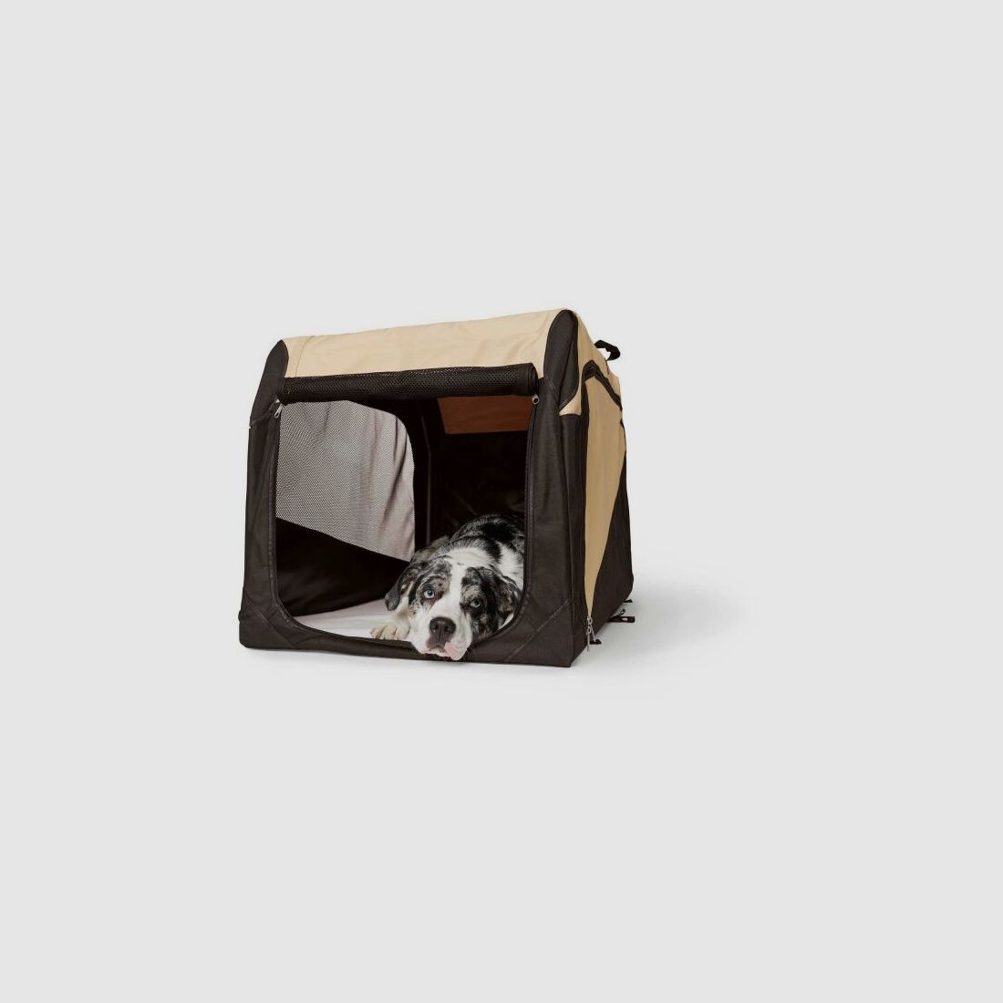 Hunter Faltbare Hundebox Beige/Schwarz