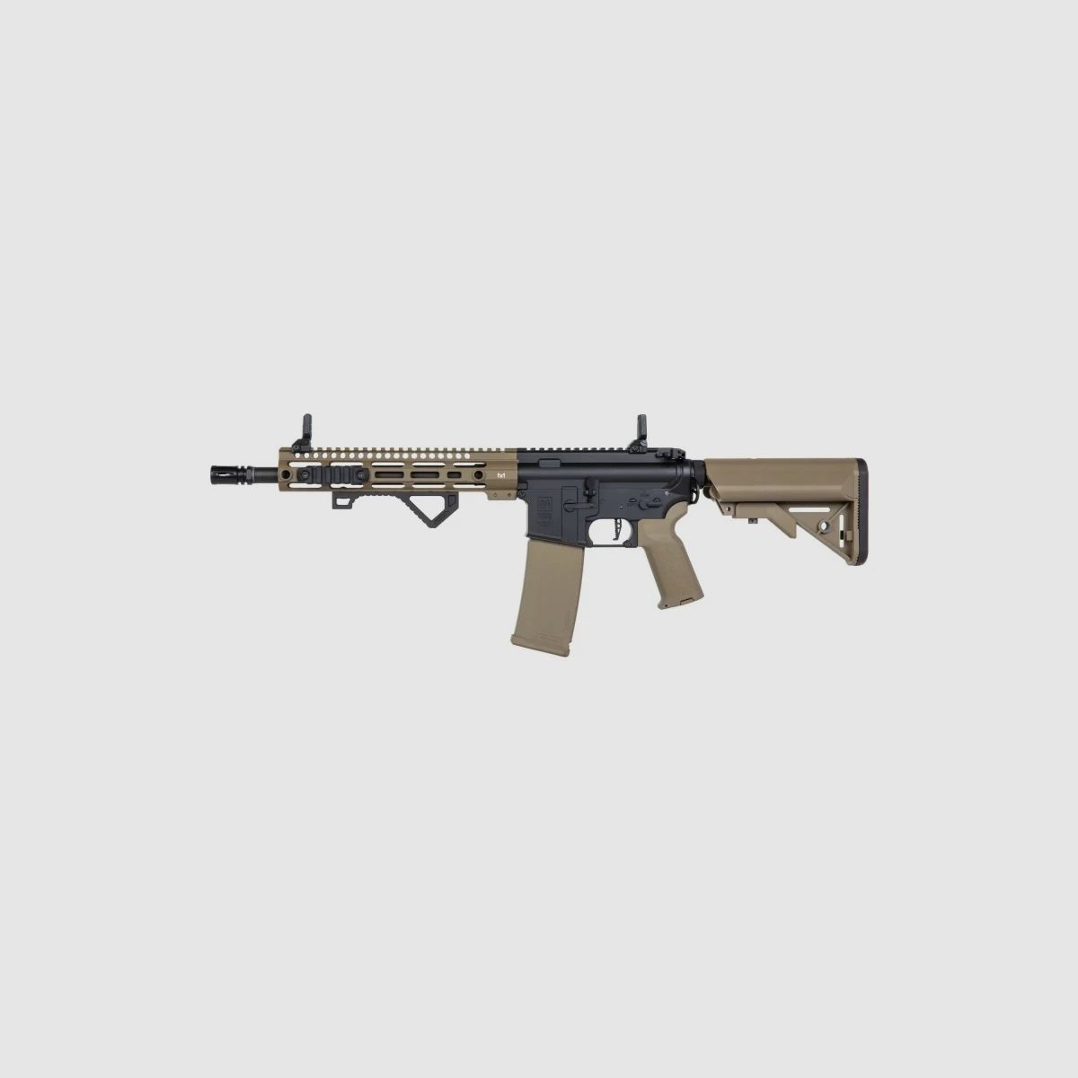 SA M4 Carbine M-LOK (SA-P20 PRIME™ Aster II ETU BLDC™) Rifle Airsoft Libre a partir de 18 - Negro/Tan -F-