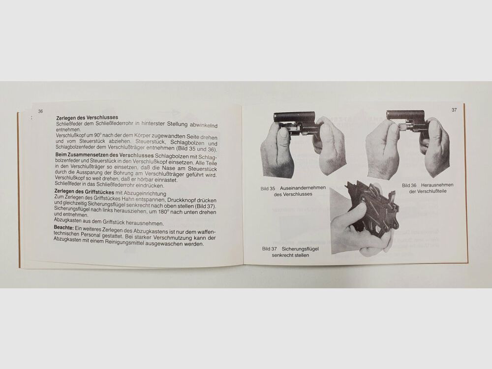 Heckler & Koch Manual Heckler und Koch ZOLL HK MP5Z MP5KZ MP5KA1Z MP5SDZ, immagine 8 di 9