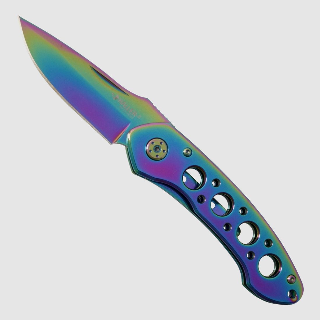 Taschenmesser Rainbow coating legales Zweihandmesser