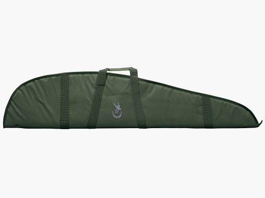Padded gun slip for carbine/rifle with riflescope, green canvas