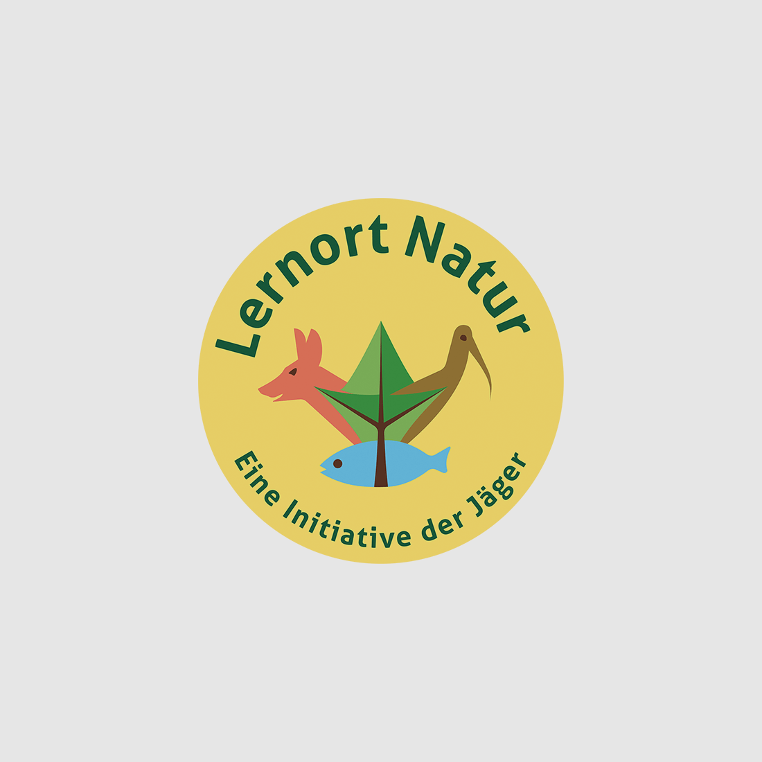 Pegatina lugar de aprendizaje naturaleza (pequeña)