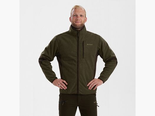 Gamekeeper Bonded Fleece Jacke - Graphite Green Melange – Größe: 3XL