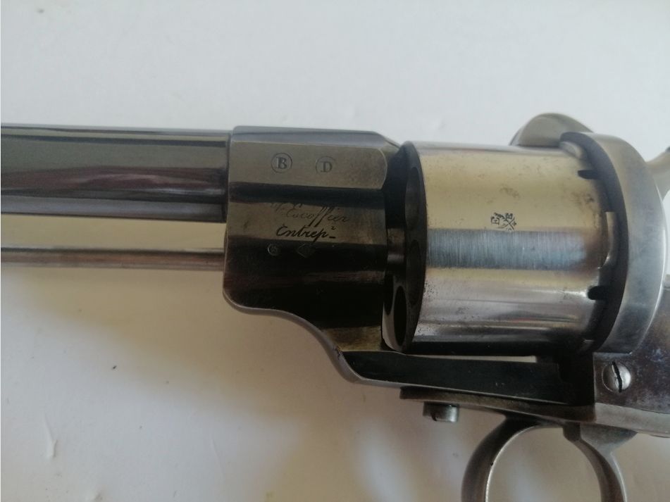 Wunderschöner Revolver Lefaucheux 1854 – Escoffier – Saint Étienne Monomatricule, Bild 6 von 41