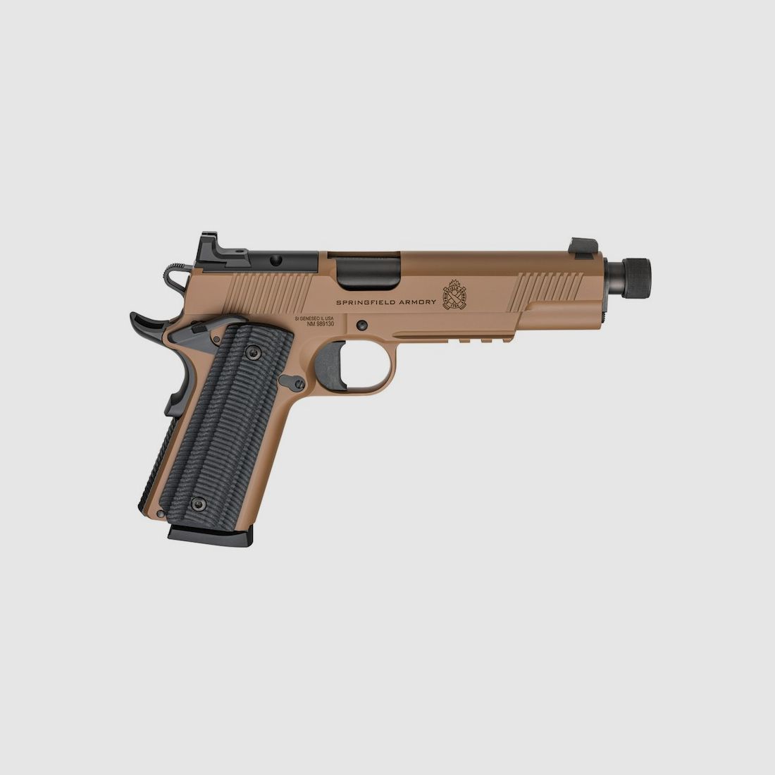 Springfield Armory 1911 Operator AOS Pistol Threaded Barrel .45ACP Coyote Brown, Bild 1 von 2