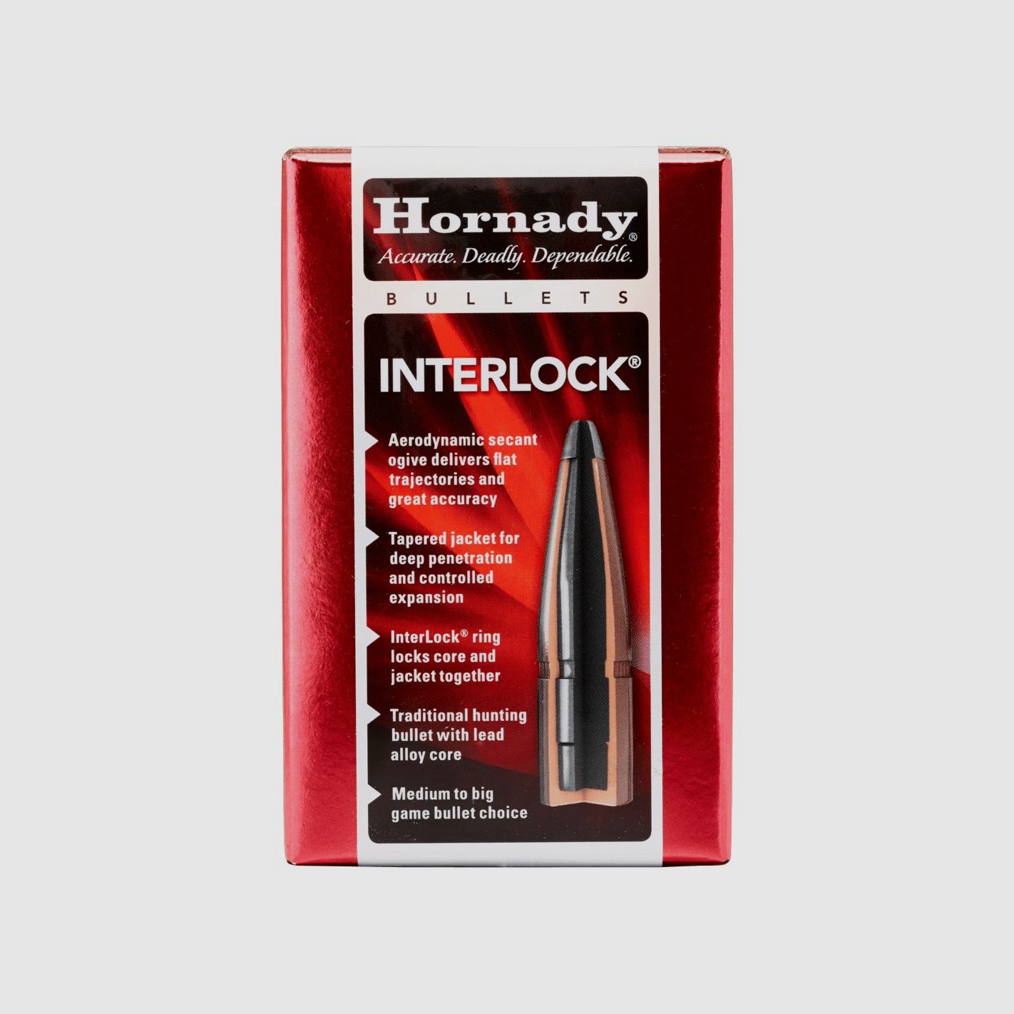 Geschosse Hornady Interlock FP .30 / 308 170 gr 3060 100 Stk, Bild 1 von 3