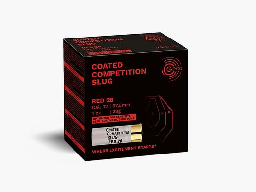Coated Competition Slug Red 28g 100 Schuss Kaliber 12/67,5