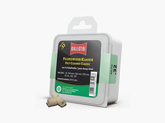 Ballistol Classic Viltwads voor Loopreiniging 60 st. kal. 32/7,65