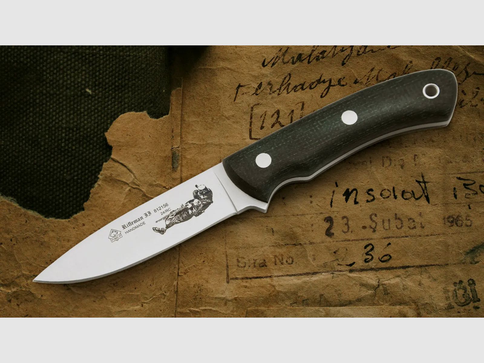 PUMA IP Rifleman II, Jute Micarta
