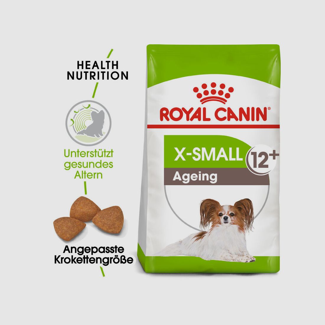 ROYAL CANIN Ältere Sehr Kleine Hunde Trockenfutter X-Small Ageing 12+ 1,5 Kg