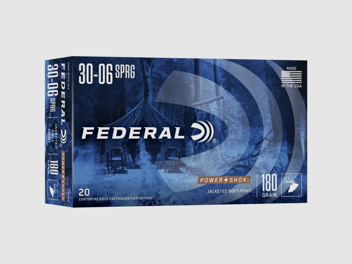 .30-06 Spr. Power Shok Tlm 11.7g/180grs. Federal Ammunition