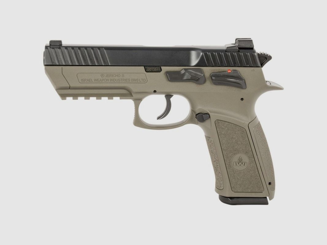 IWI JERICHO 941 9MM PISTOLE, 4,4" LAUF, VERSTELLBARE VISIERUNG, OD GRÜN, Bild 3 von 3