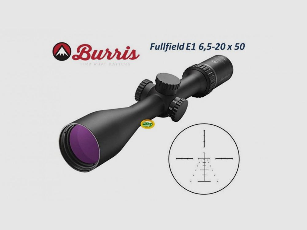 BURRIS Fullfield E1 6.5-20x50 ret. Ballistic PLEX E1 MV- 200341