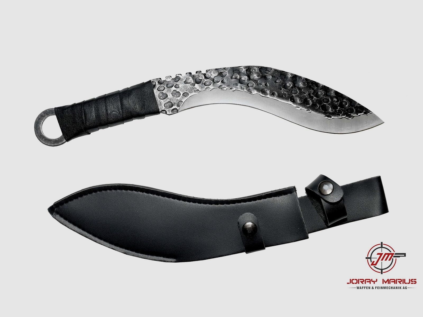 Cuchillo Kukri con funda de cuero