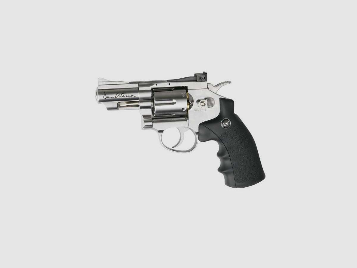 REVOLVER GNB DAN WESSON 2.5'' SILVER 4.5 CO2 -PLOMBS