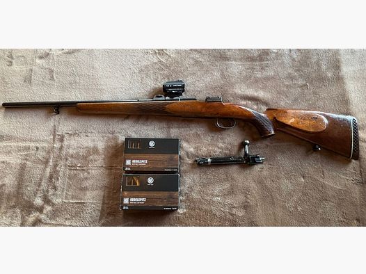 Mauser 98 driven hunt/tracking 7x64 Aimpoint Holosun great combination rarity!