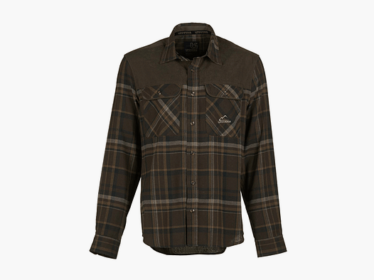 UNIVERS – FLANNEL HUNTING SHIRT WITH SCOTTISH SUEDE