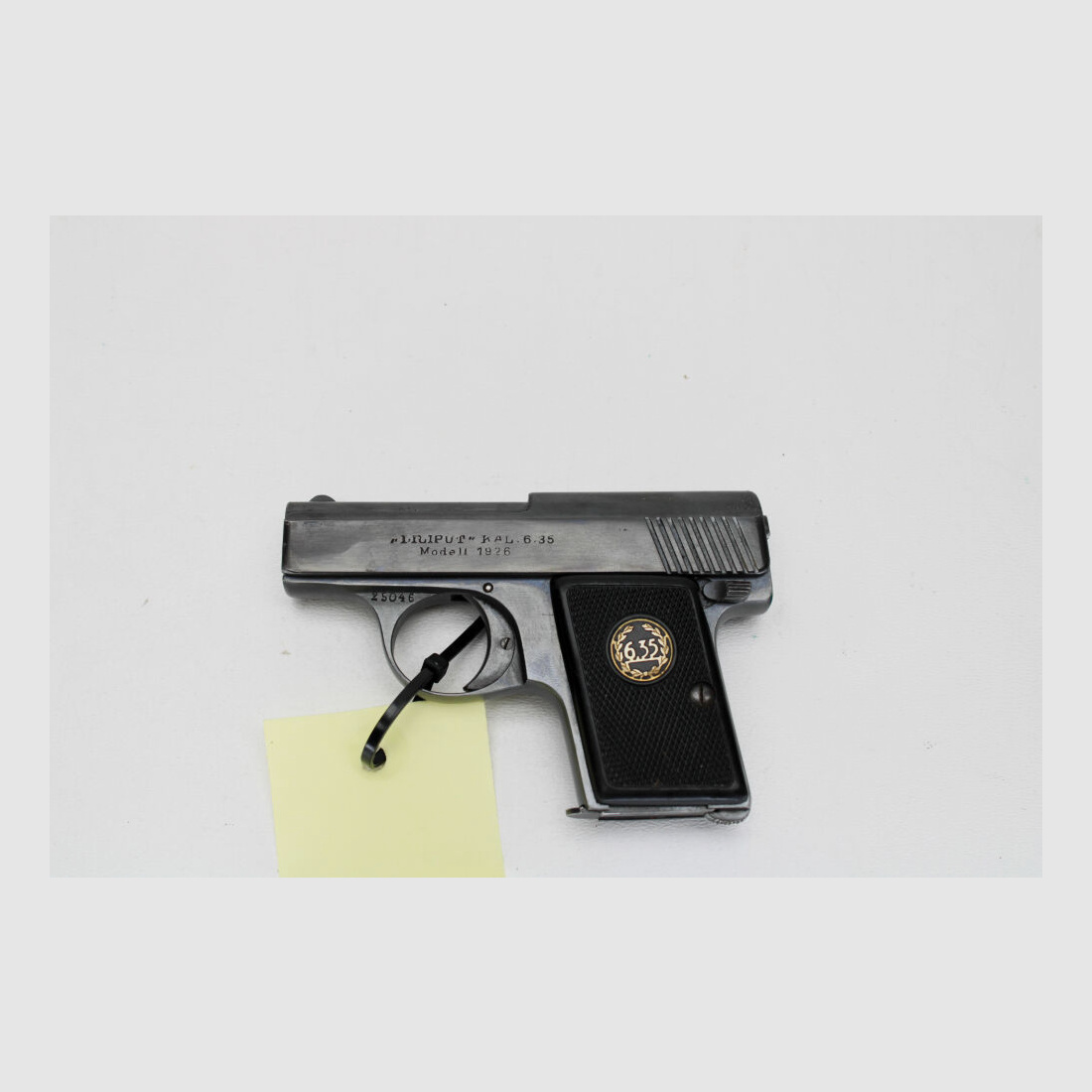 Pistolet Menz Mod Liliput 1926 Kal. 6,35mm Browning bez ważnego dowodu