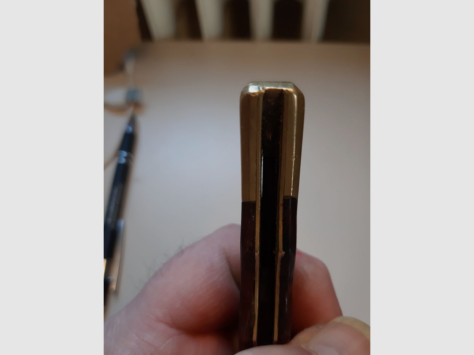 40 Jahre junges Herberts JAGDMESSER Klappmesser - CJH 207713  Mechanik TOP , schliff unsauber, Optik ( schmutzig )