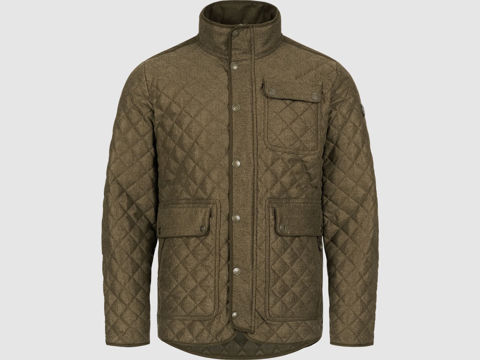 Herren Vintage Jacke Miles Dunkelbraun Mélange S