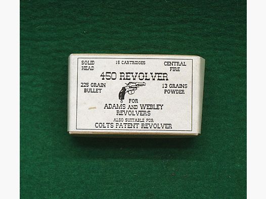 Replika	 Patronenschachteln .450 Revolver