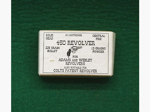 Replica cartridge boxes .450 revolver