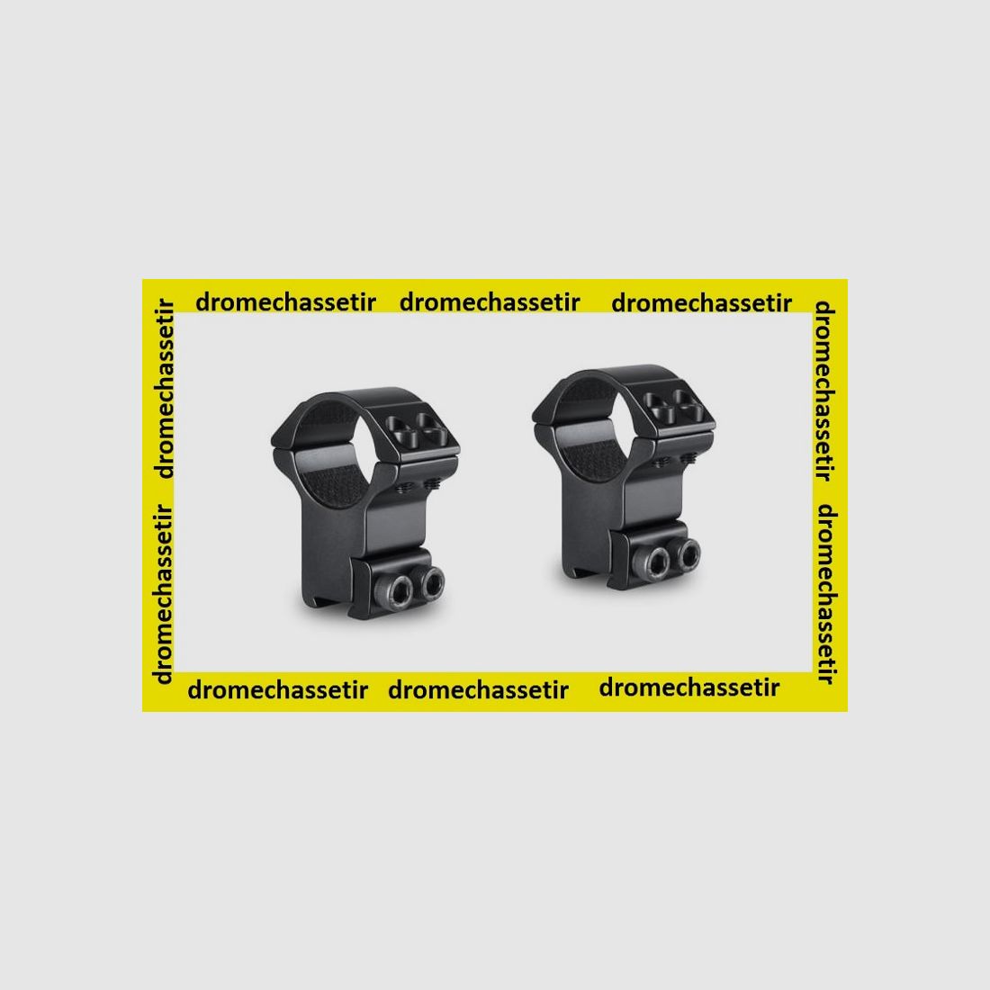 Anelli Hawke alti per guida da 9-11mm, diametro 25,4mm, nero, 22102