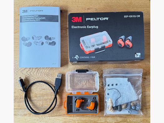 3M Peltor tapones para los oídos EEP-100 caza tapones para los oídos electrónicos NUEVO