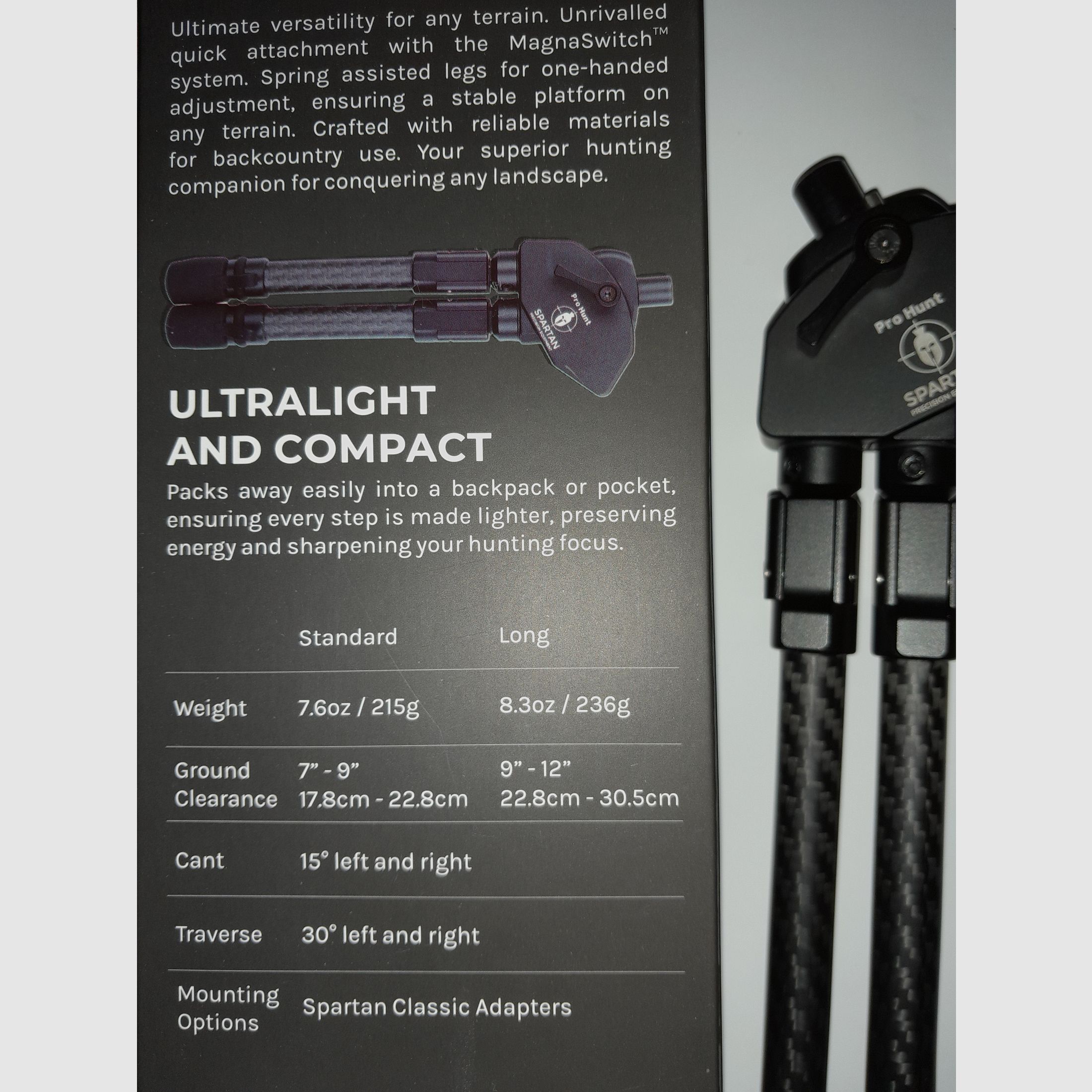 JAVELIN PRO HUN TAC BIPOD LONG