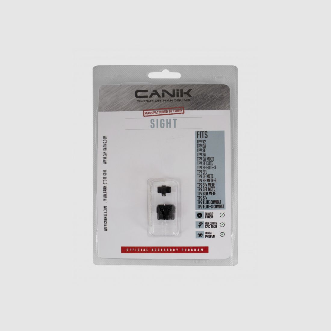 Visierung und Korn mit weißem Punkt Canik TP-9, Bild 1 von 2