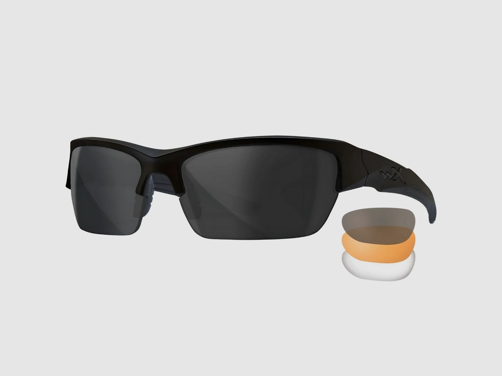 Wileyx - WX VALOR-bril, lenzen: Clear/Grey/Light Rust, montuur: Matte Black - CHVAL06, afbeelding 1 van 8